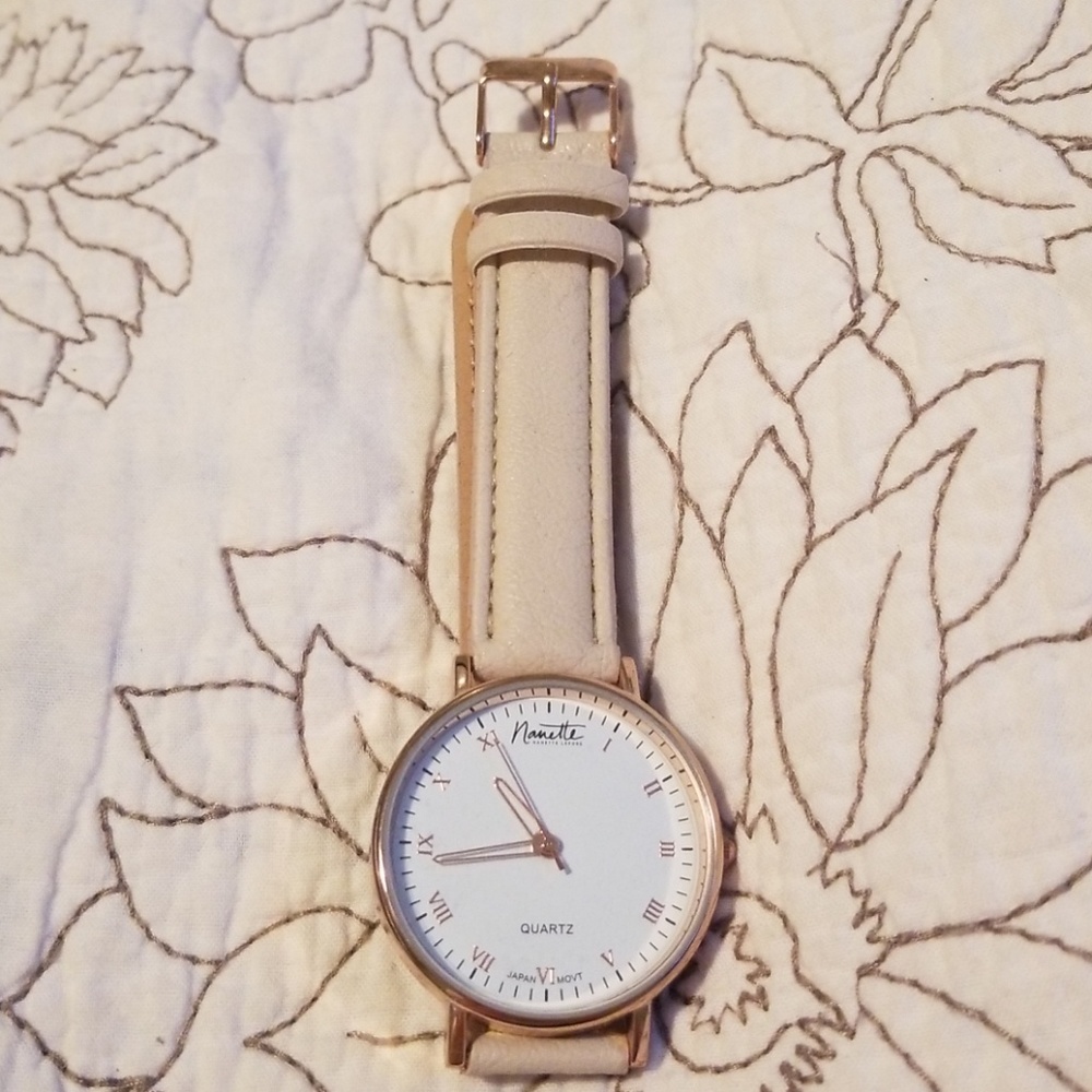 Nanette Lepore rose gold watch